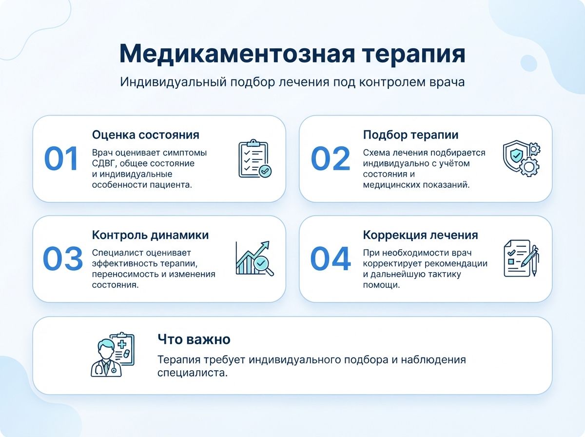 Лечение СДВГ в Ангарске у детей и взрослыхинфографика